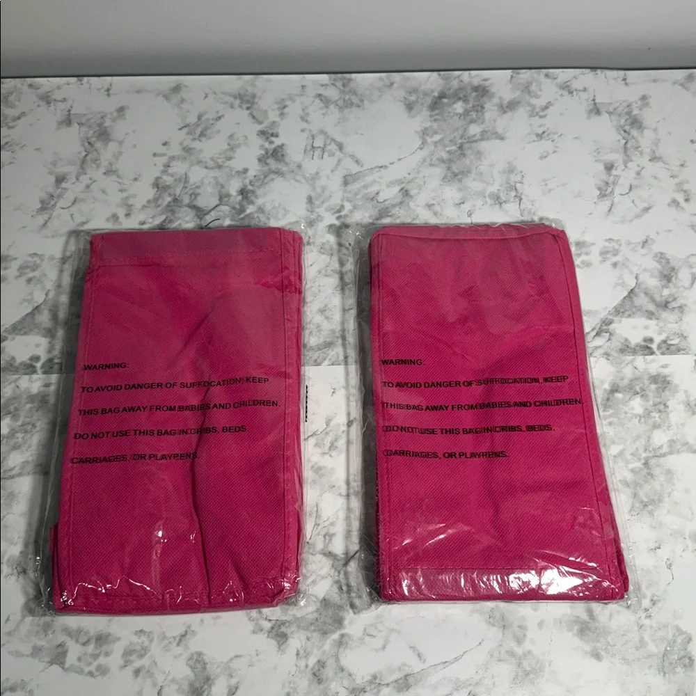 Pink 6 Shelf Storage Organizer Set of 2